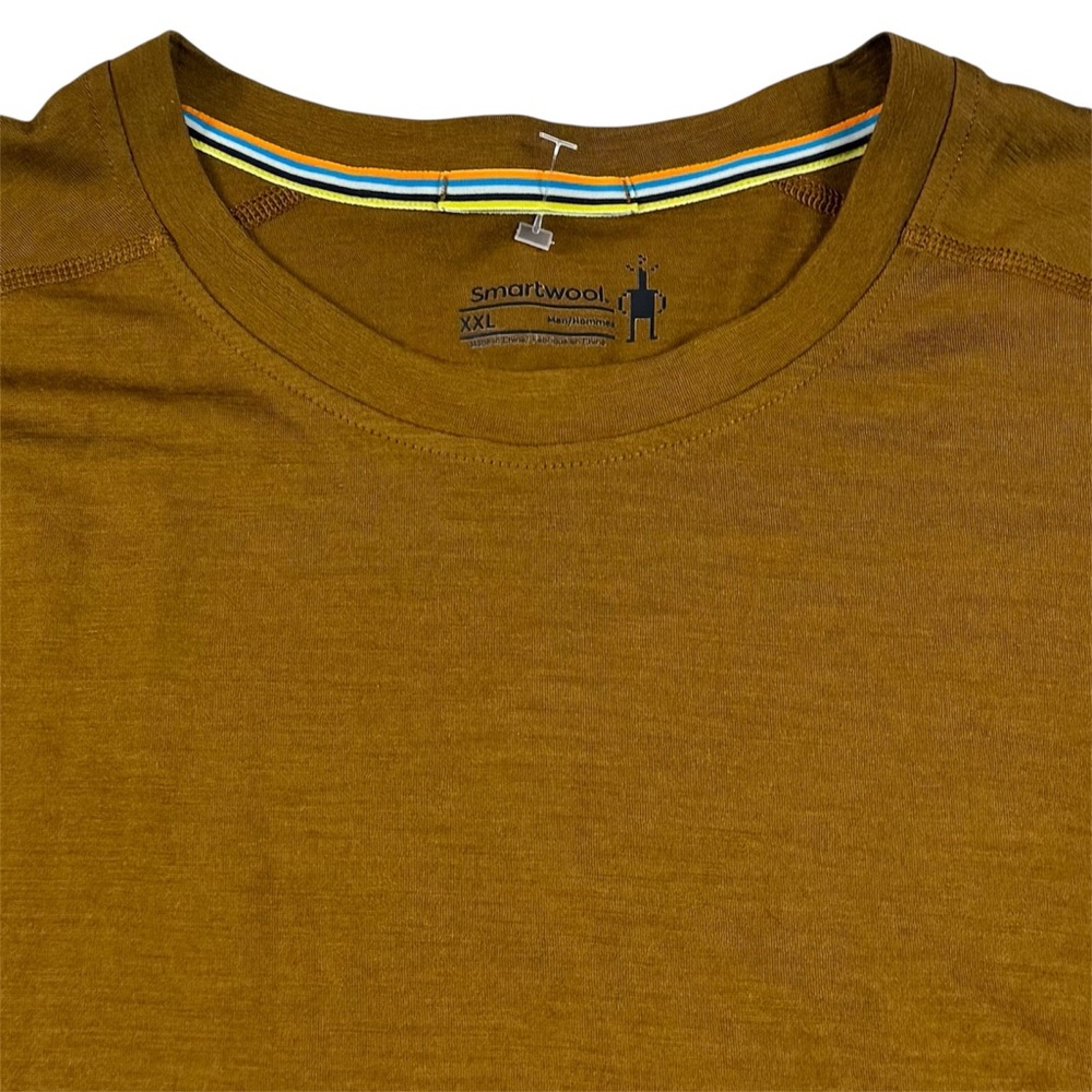 SOLD***Smartwool Merino Wool Short Sleeve Hiking T-shirt Base Layer Brown